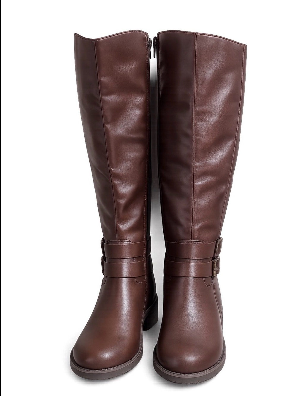New Style&Co Women’s Maliaa Faux Leather Riding Knee-high boots size 5 - Picture 2 of 4